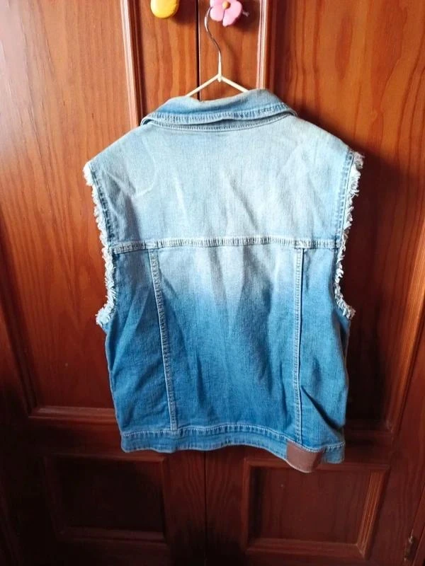 Fringed Denim Vest Zara Girls Size 13-14 years – photo 3